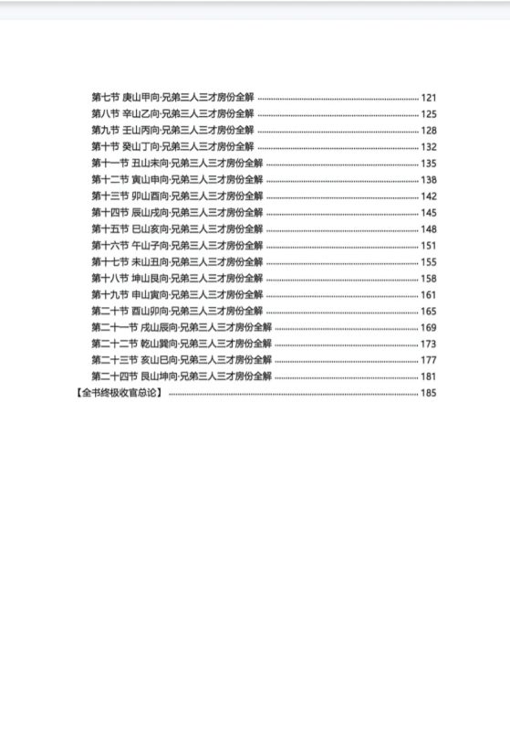 5米结缘杨公风水二十四山分房断-五米古籍舍